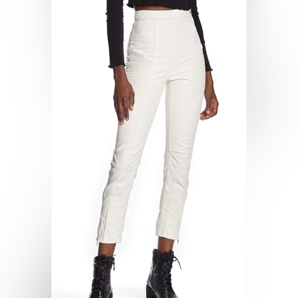 NWT Free People Faux Leather Pants - Picture 2 of 7